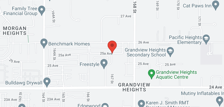 map of 16699 25A AVENUE